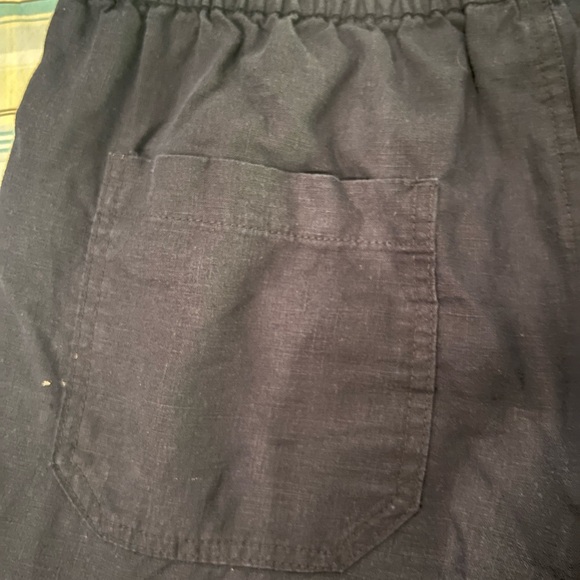J Crew Seaside pant  linen blend navy blue drawstring waist resort wear MED - Picture 5 of 6